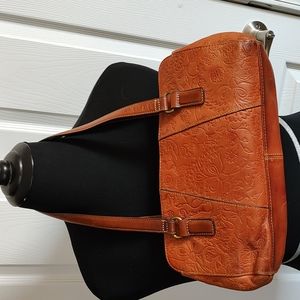 Fossil leather handbag 12"L x 6"H x 4"W